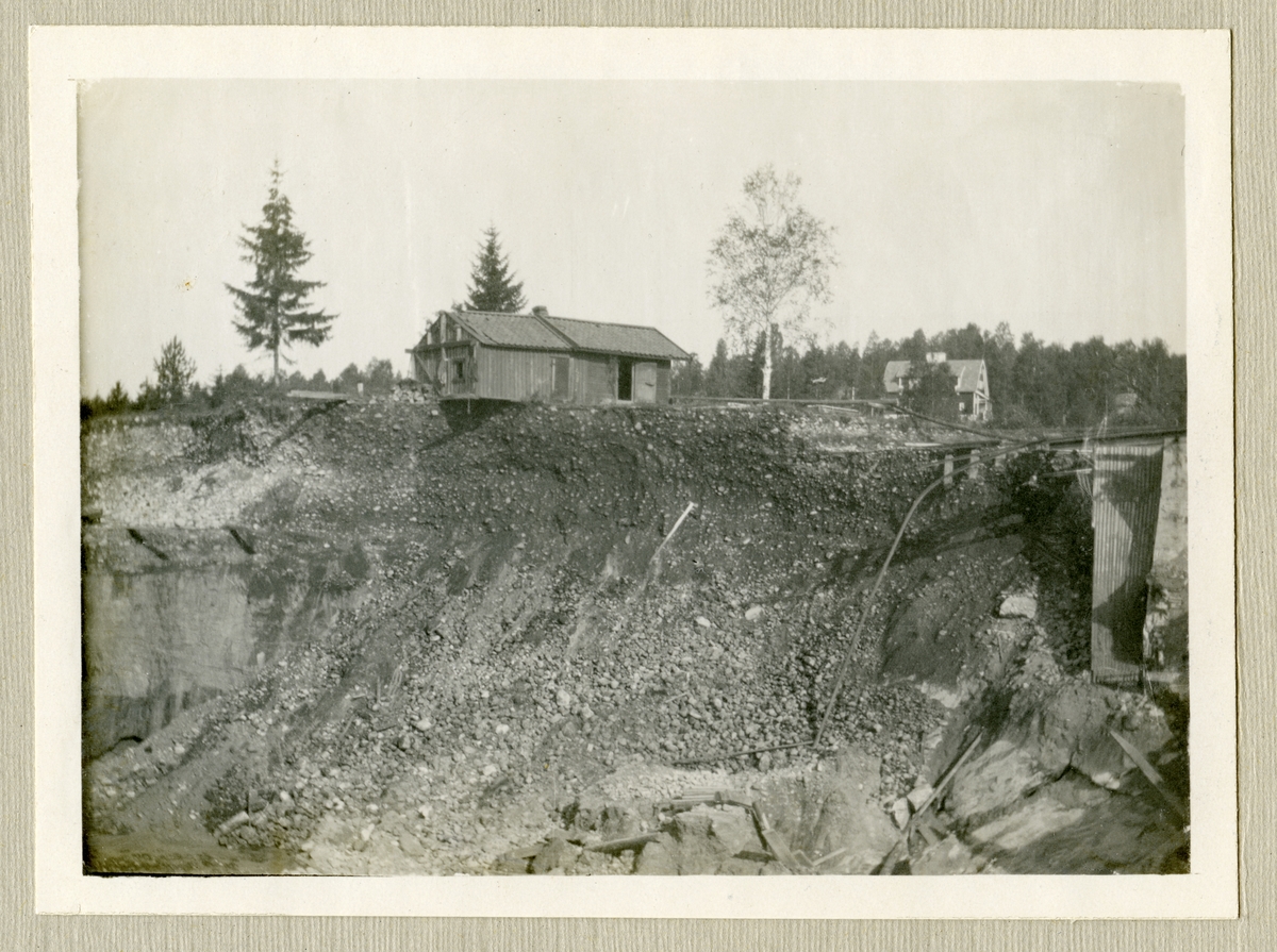 Gamla smedjan vid Källfallsgruvan 1913.