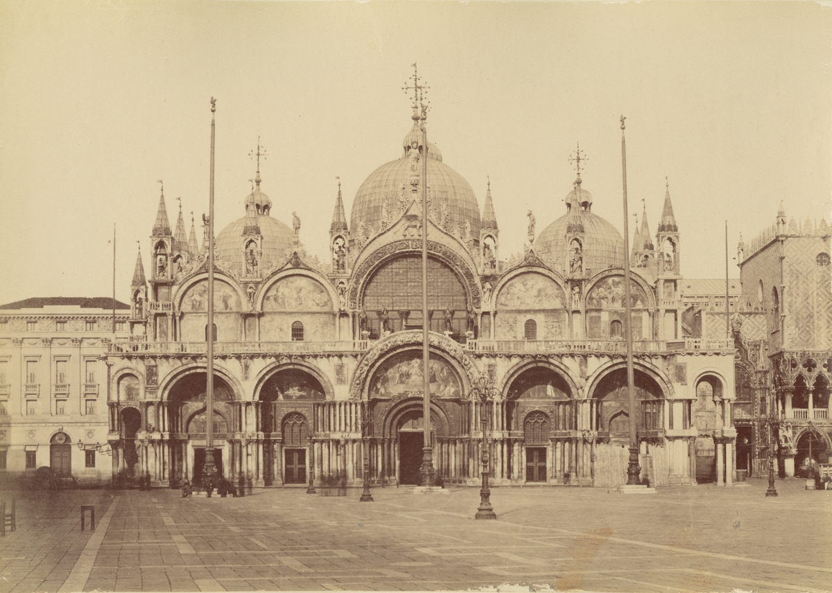 Markuskyrkan, Basilica di San Marco a Venezia, Venedig, 1886.
