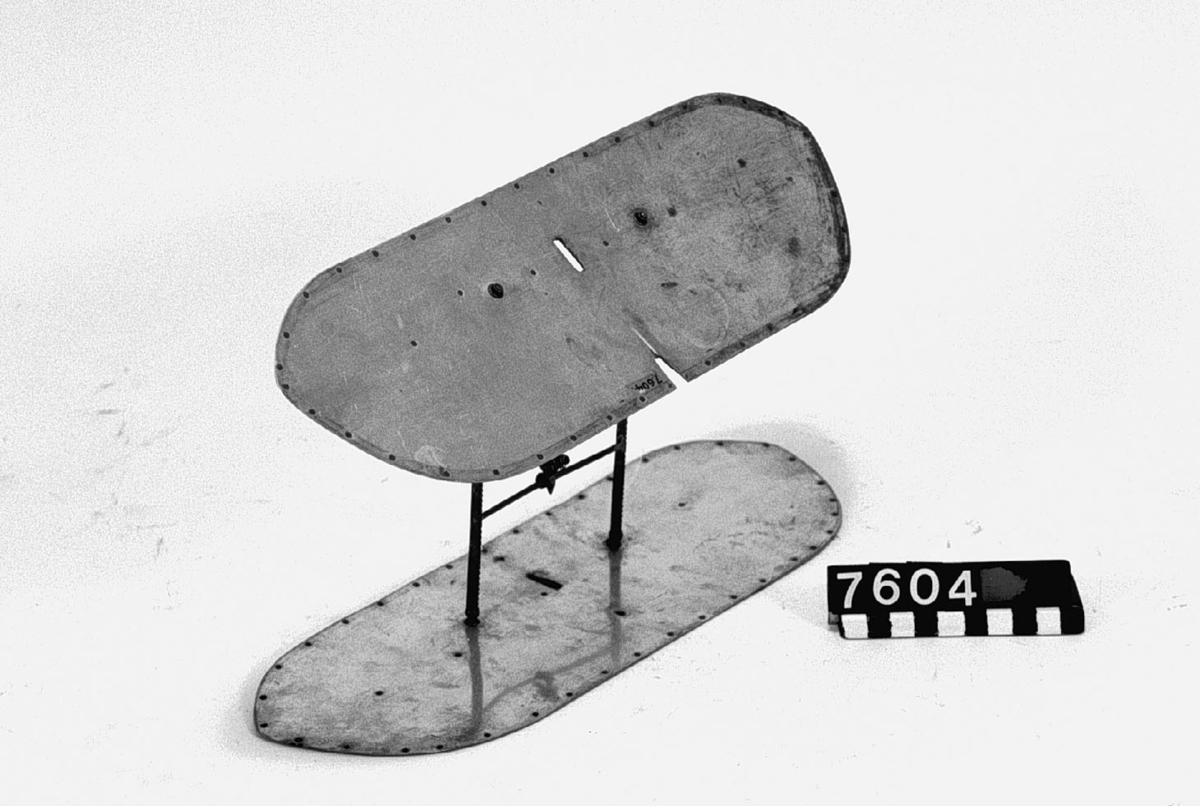Biplan för flygmaskin, modell.