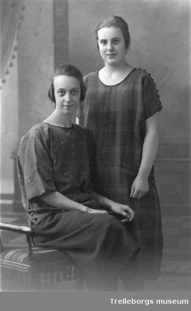 Mor Rut Göransson och Rut (kusin till Malte Göransson) i slutet av 1920-talet.