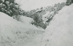 Store snøforhold på Utsikten i Kvinesdal 1937
