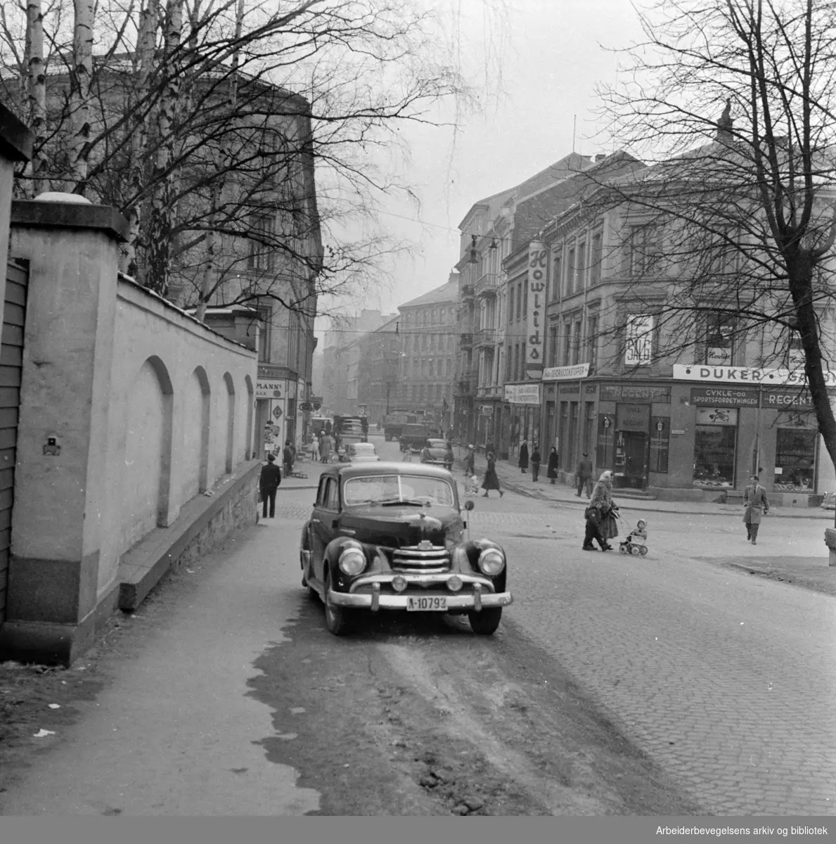 Holbergs gate. Februar 1958