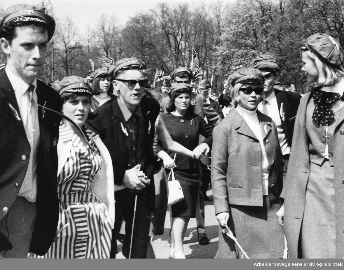 Russ.Russetog på Karl Johans gate.17. mai..1965 - 1967.