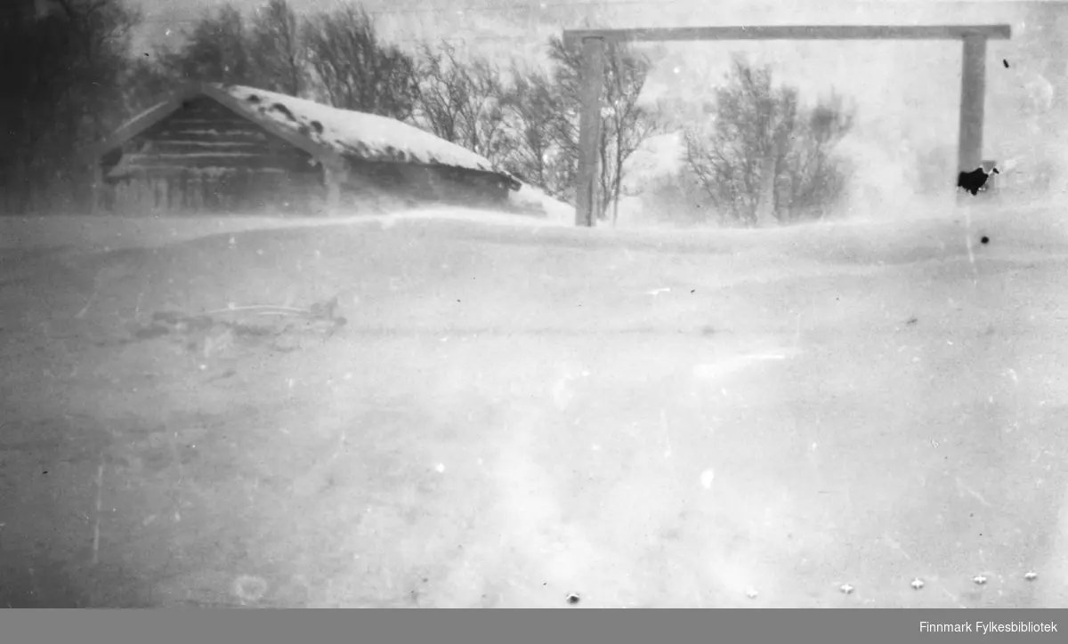 Fredenslund i mai 1917. Fredenslund var Lensmann Strands gård, og lå i ...