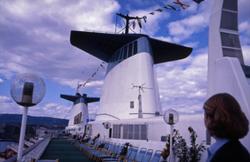 Vertinne på soldekket til S/S ‘Norway’ (ex. ‘France’)(b.1961