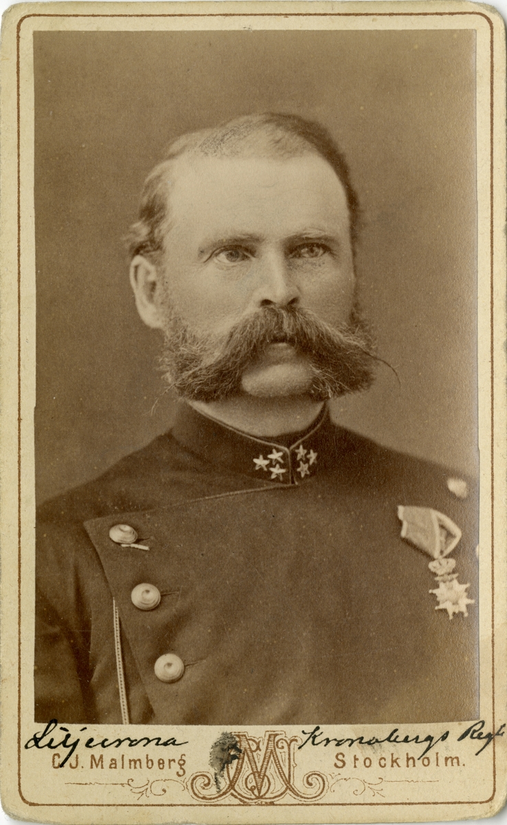 Porträtt av Adam Florus Lilljecrona, kapten vid Kronobergs regemente I 11.