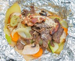 Matskribenten Kirsten Winges «jegerpakke».  Retten besto av 