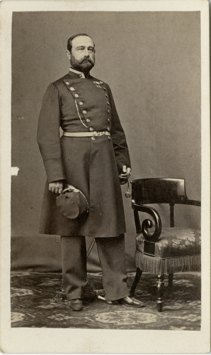 Porträtt av Lage Evald Posse, överstelöjtnant vid Västgöta-Dals regemente I 16.