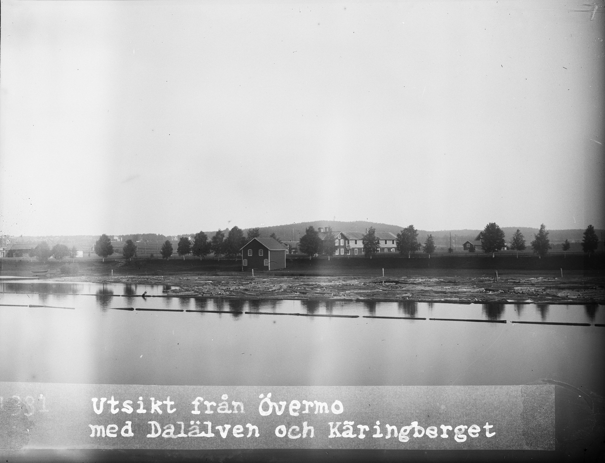 "Utsikt mot Käringberget från kvartetet i Övermo", Dalarna 1919