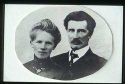 Portrett av Knut og Theodora Kirkeberg.