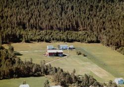 Flyfoto fra Bekken på Meisingset. Bildet er datert 30. juli 