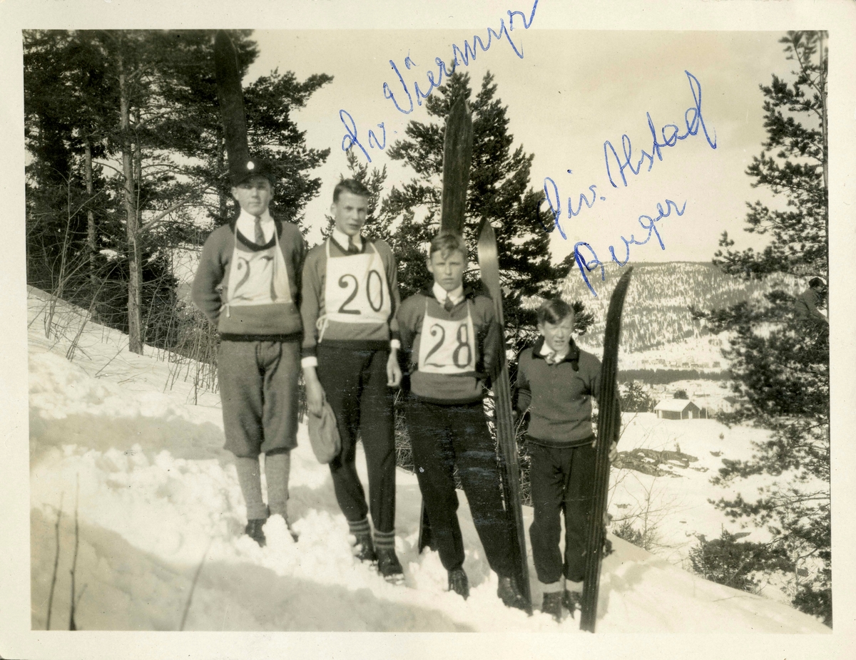 Kongsberg skiers during local competition
