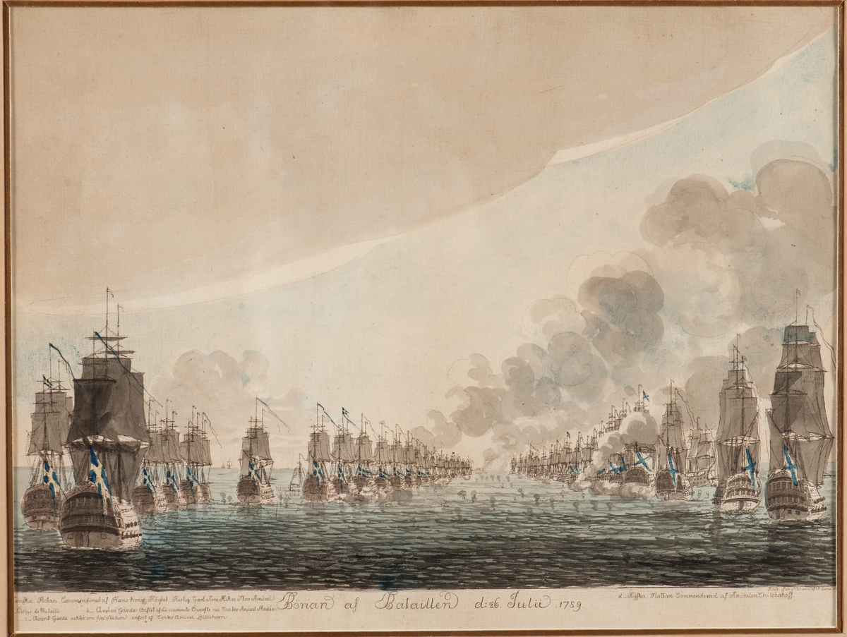 Slaget vid Ölands södra udde den 26 juli 1789 mellan ryska och svenska flottan.