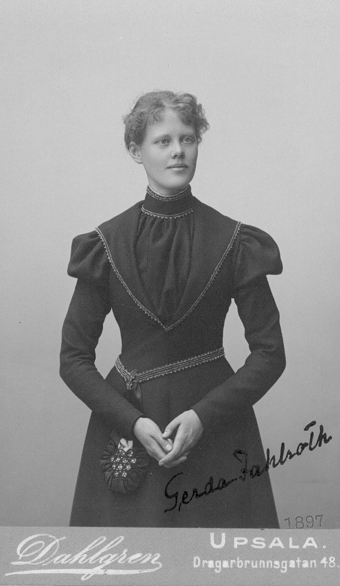 Gerda Fahlroth, 1897.