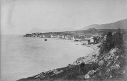 Molde by sett fra Grand. Vi ser Molde eldste kirke til høyre