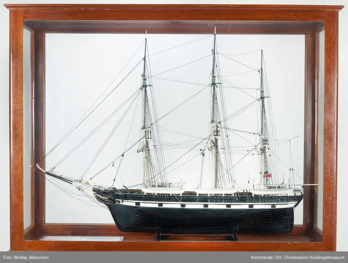 Modell av fartøy, fullriggeren "Alice Mandell" av New Bedford


