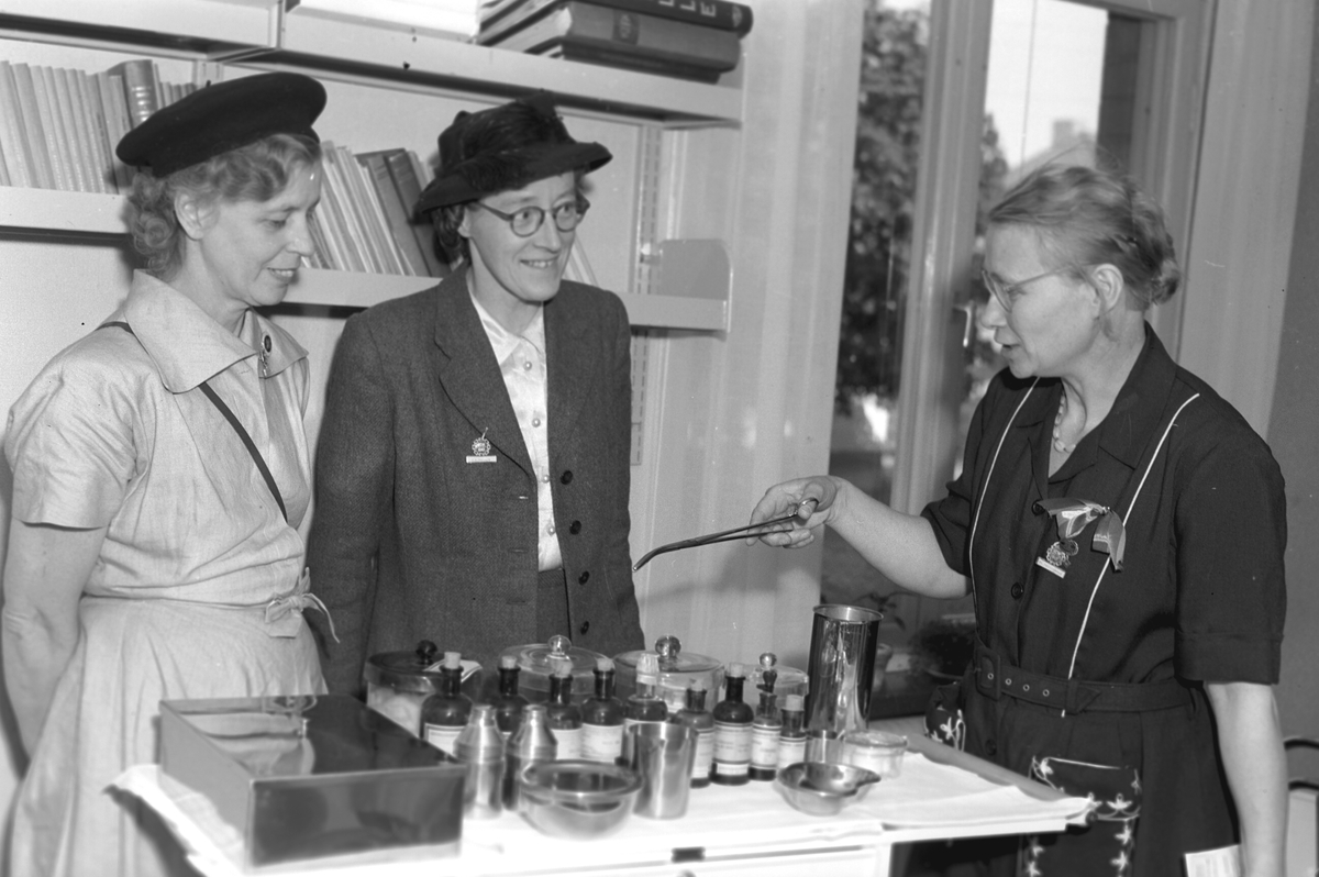 Sjuksköterskor på Gävlekongress. 15 juni 1949.