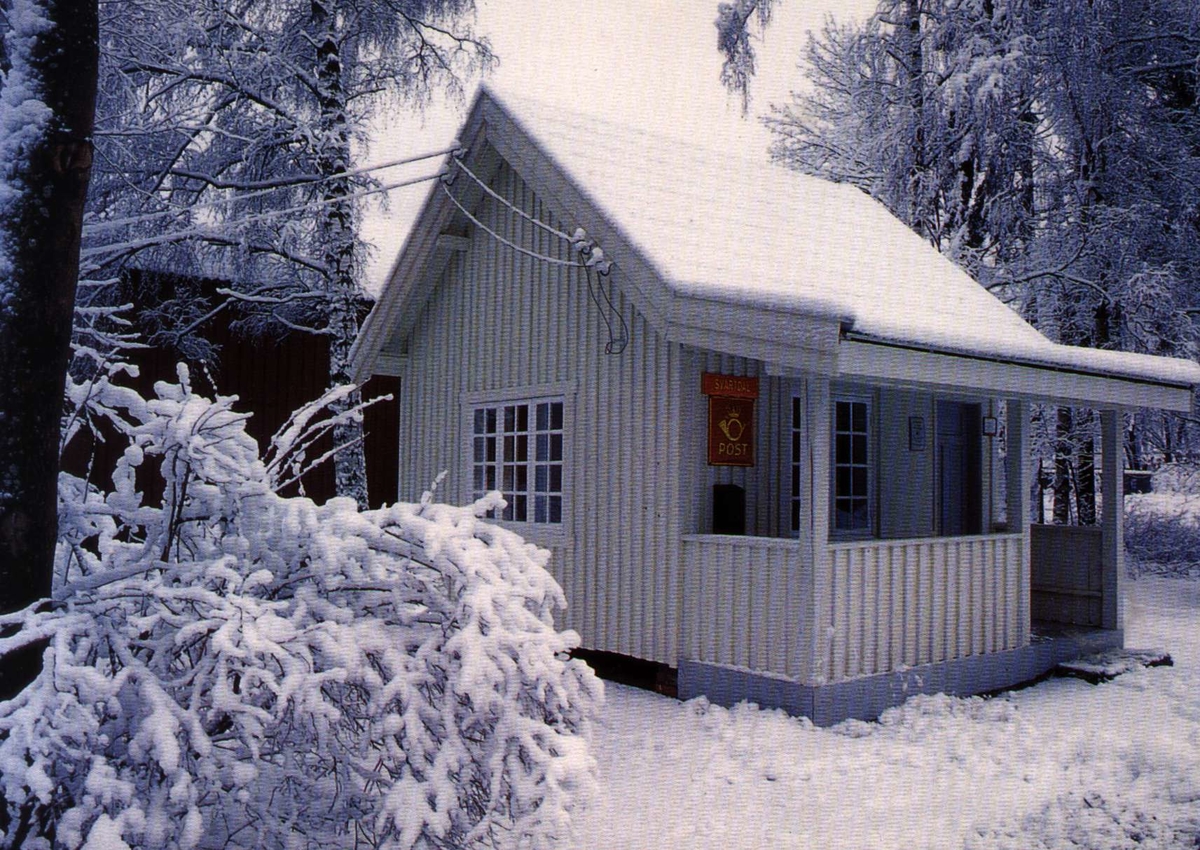 Postkort. Postkontor fra Svartdal i Telemark.        Telemarkstunet, NF.