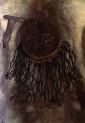 Postkort. Norsk Folkemuseum.
Samisk sjamantromme (runetromm