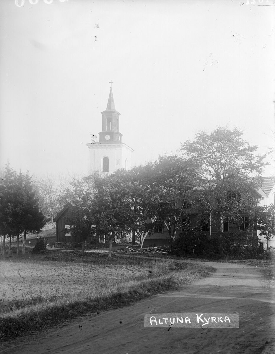 Altuna kyrka, Altuna socken, Uppland 1921