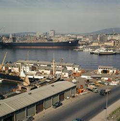 Oslo havn fra Akershus 1968