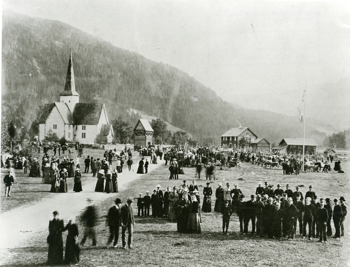 Fesjå på Bagnsmoen i 1898.