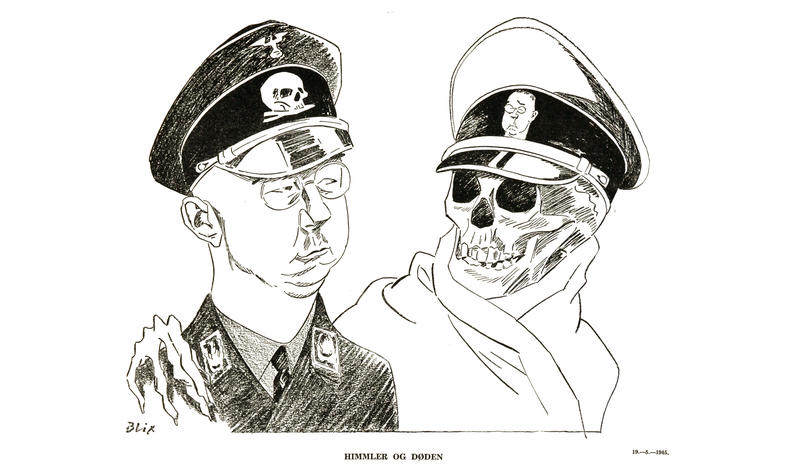 Illustrasjon av Ragvald Blix, kallt «Himmler og døden» (mai 1945) (Foto/Photo)