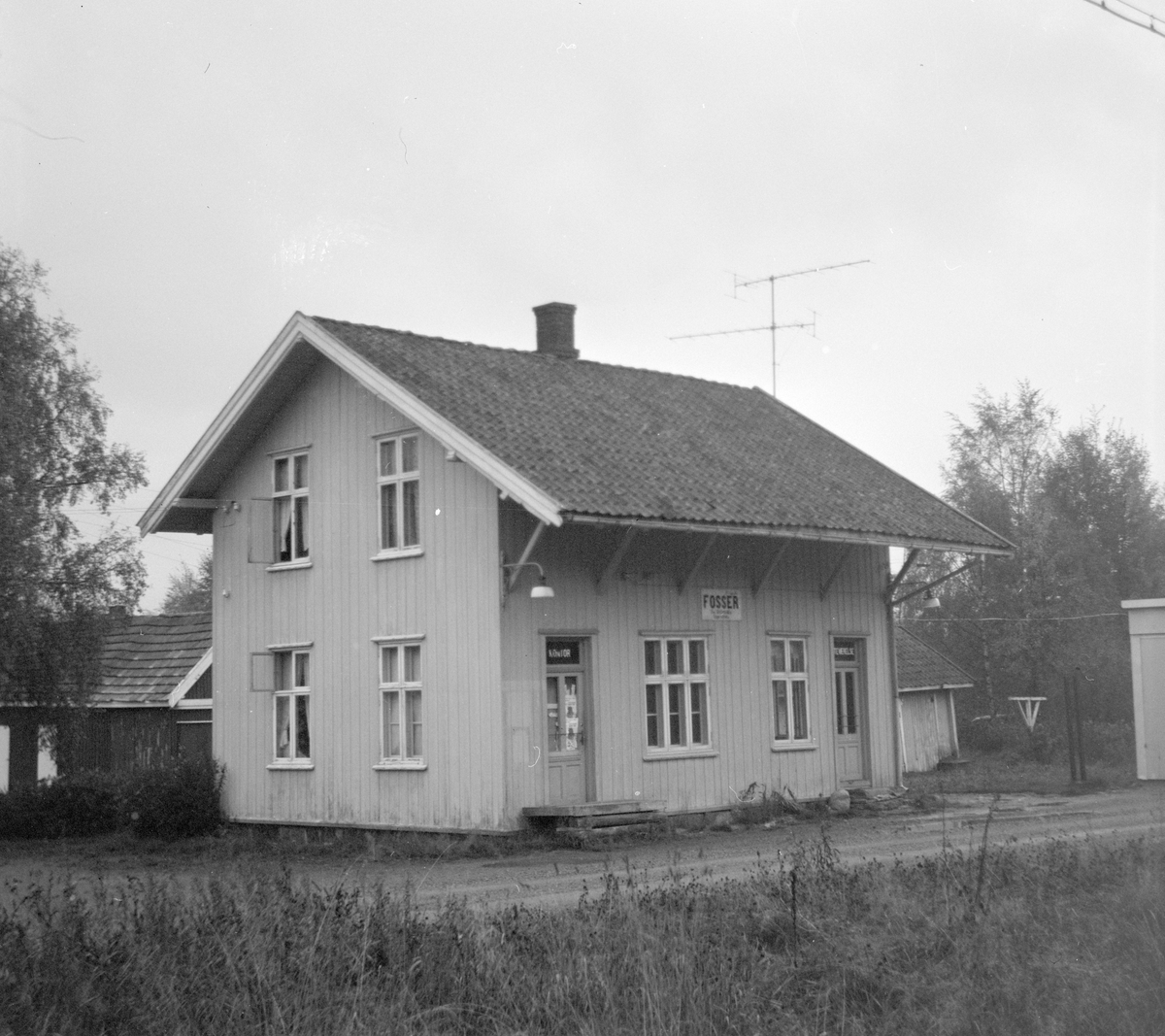 Fosser stasjon på den nedlagte Aurskog-Hølandsbanen.