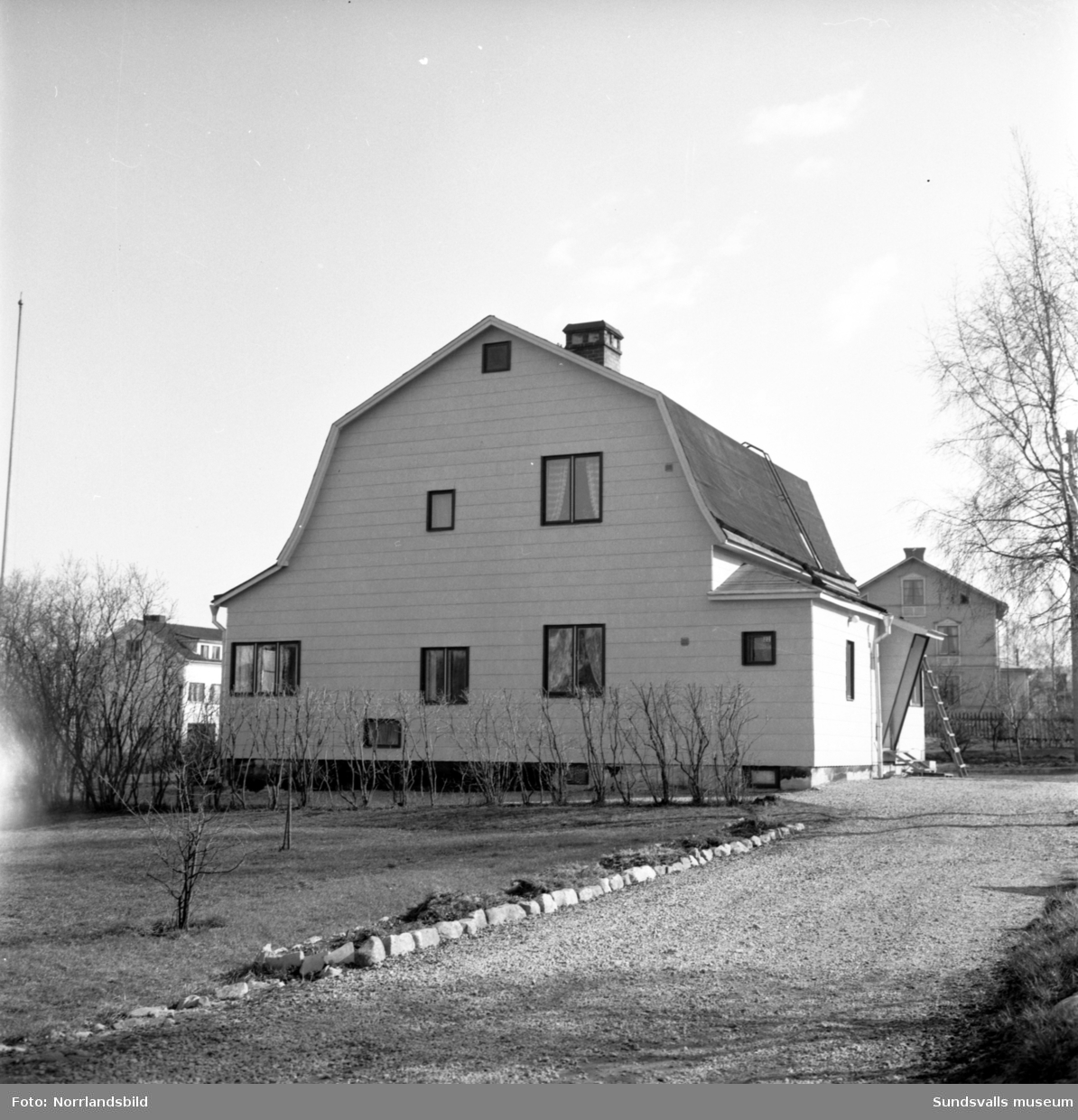 Numera riven villa vid Medborgargatan 22 i västra Skönsberg (Riddargatan).