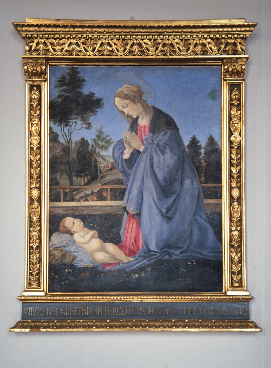 Løten kirke, maleri av Selma Andersen. "Marias tilbedelse av barnet"