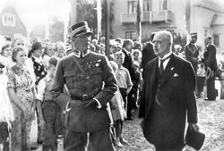 Mosseutstillingen i 1937 på Skarmyrfjellet. Kronprins Olav, 