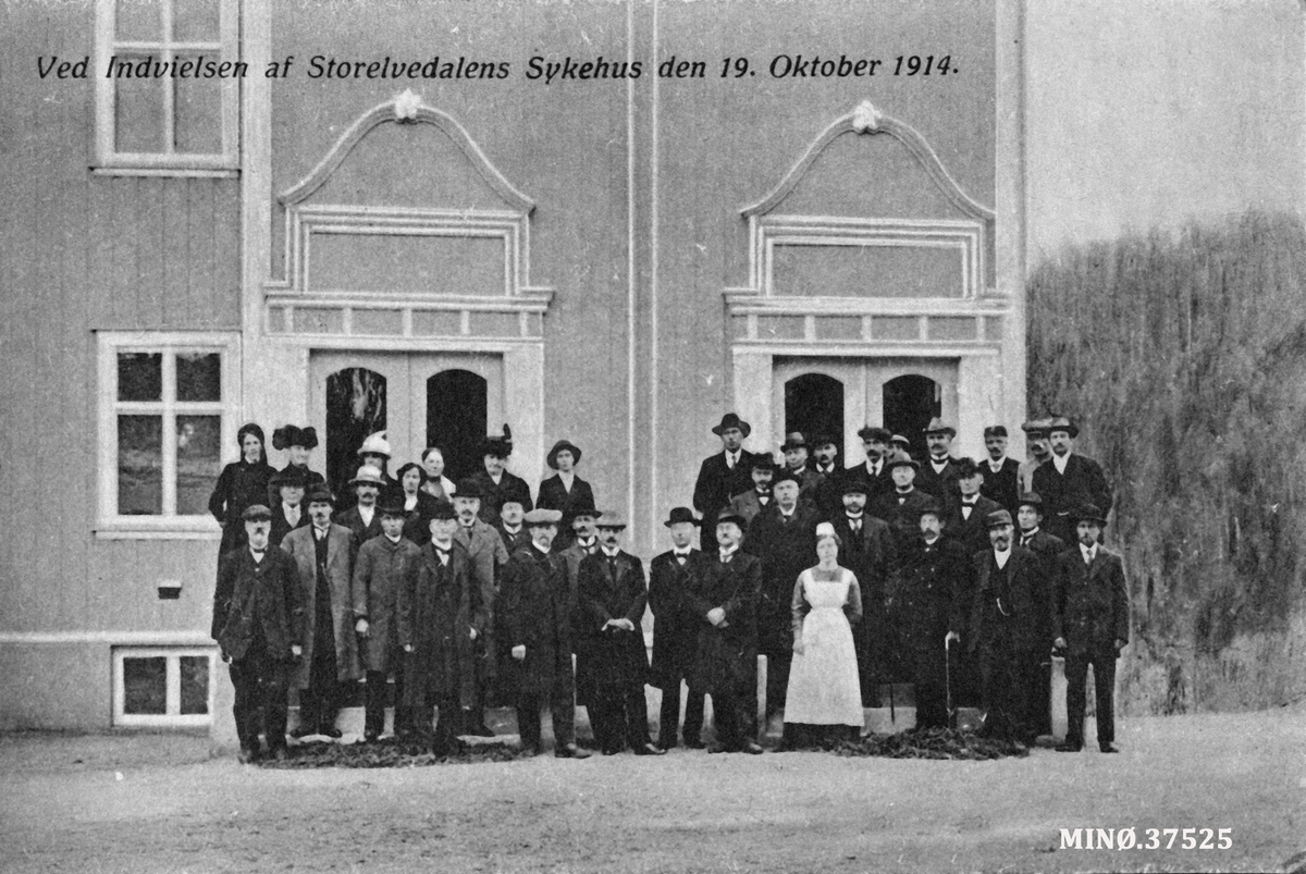 Innvielsen av Storelvdalens Sykehus 19. oktober 1914