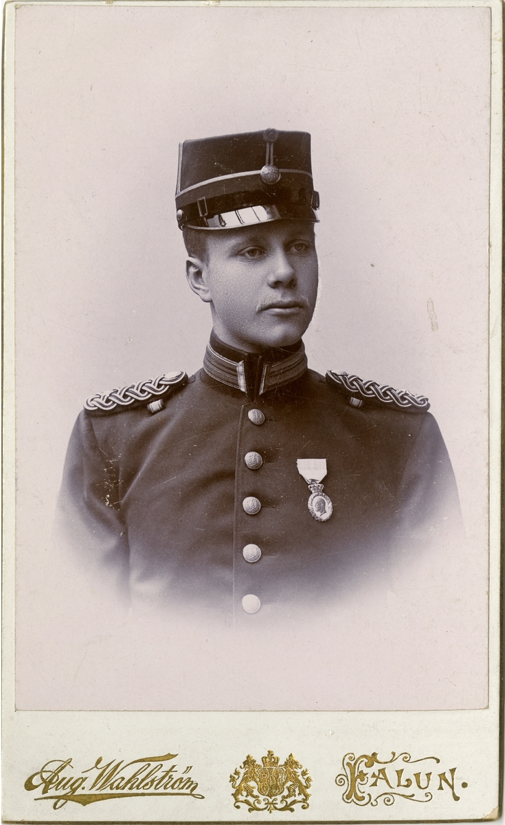 Porträtt av Carl August Tersmeden, underlöjtnant vid Västmanlands regemente I 18.