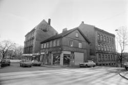 Grünerløkka: Krysset Markveien / Leirfallsgata. April 1978