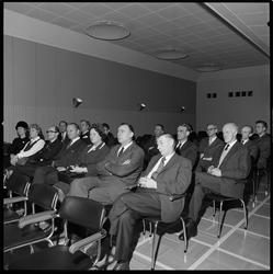 Besøk av Porsgrunn kommune. I kinosalen.