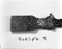 Katode fra Mg-elektrolyseforsøk.