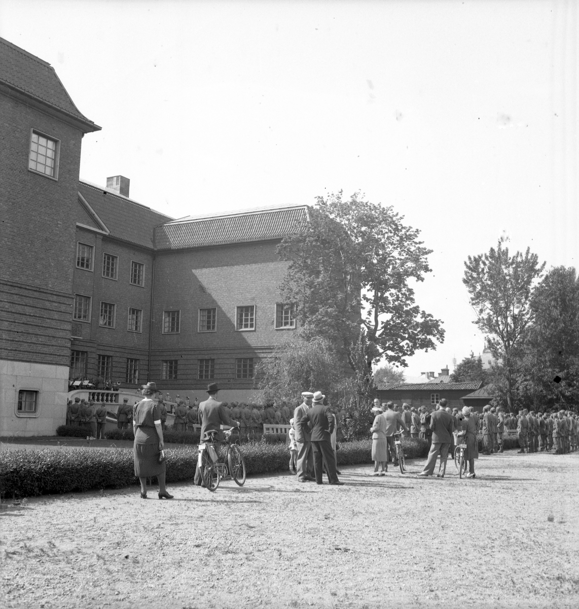 Juni 1944. Stabens korum. Muséets gårdsplan

