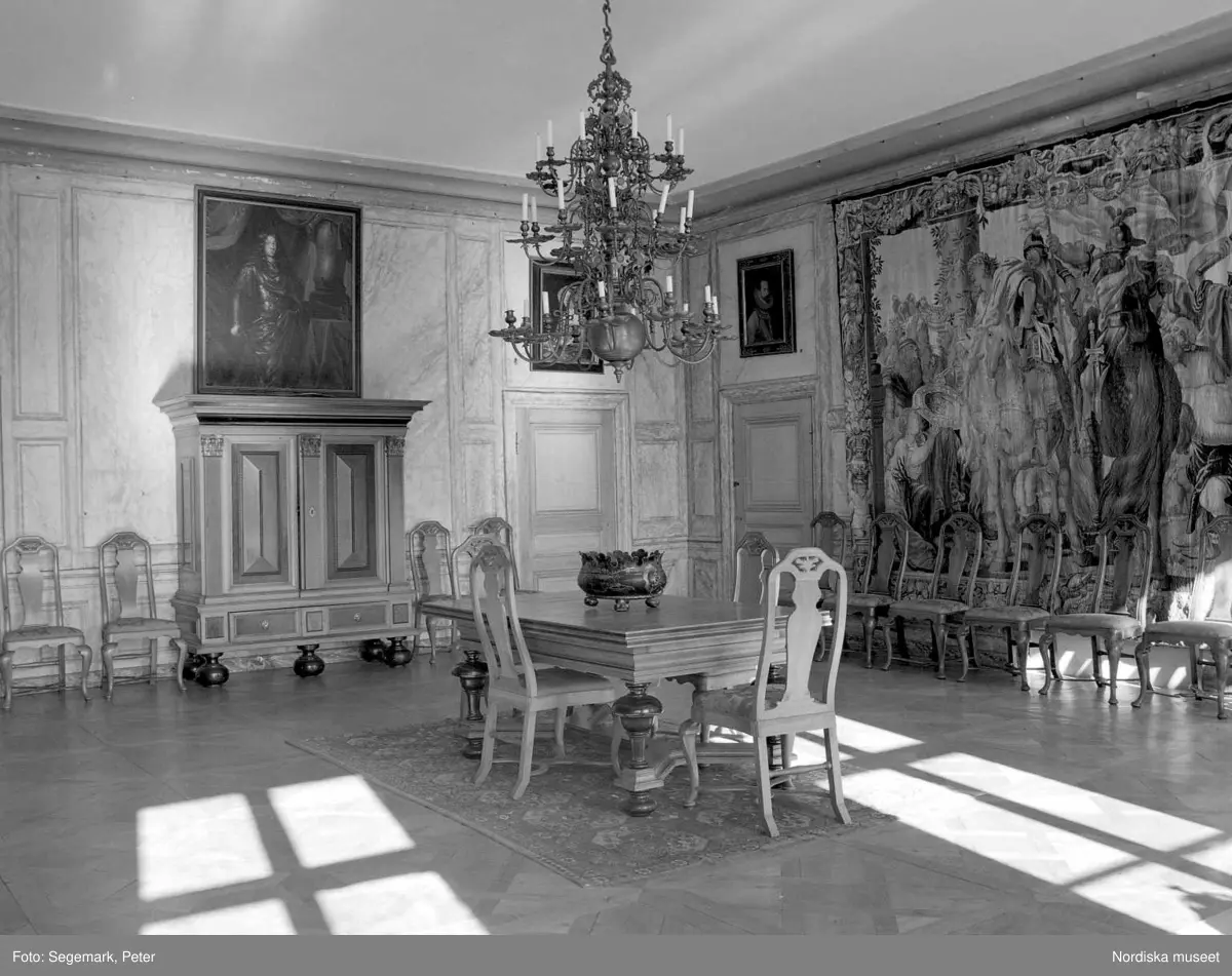 Dokumentation av Tyresö slott, interiör. - Nordiska museet / DigitaltMuseum