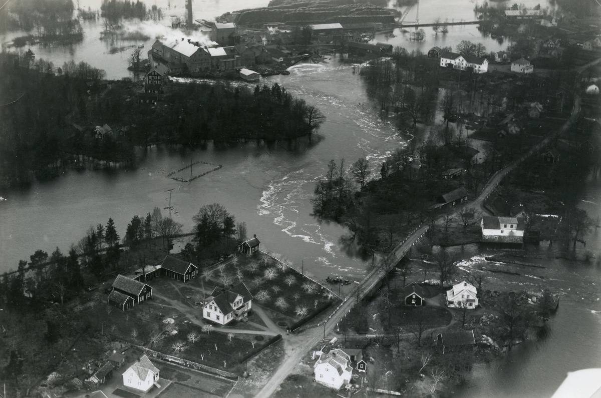 Översvämning i Emsfors 1935.