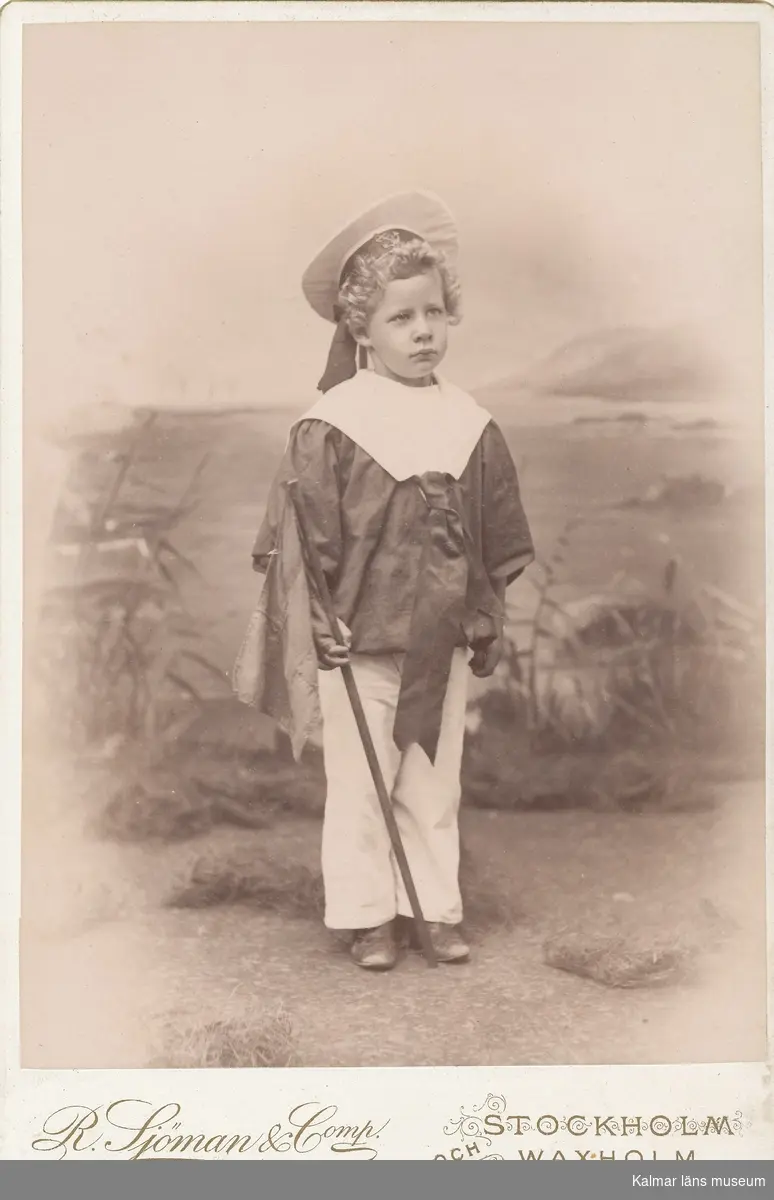 Gustaf Wallgren, Vaxholm, som barn.