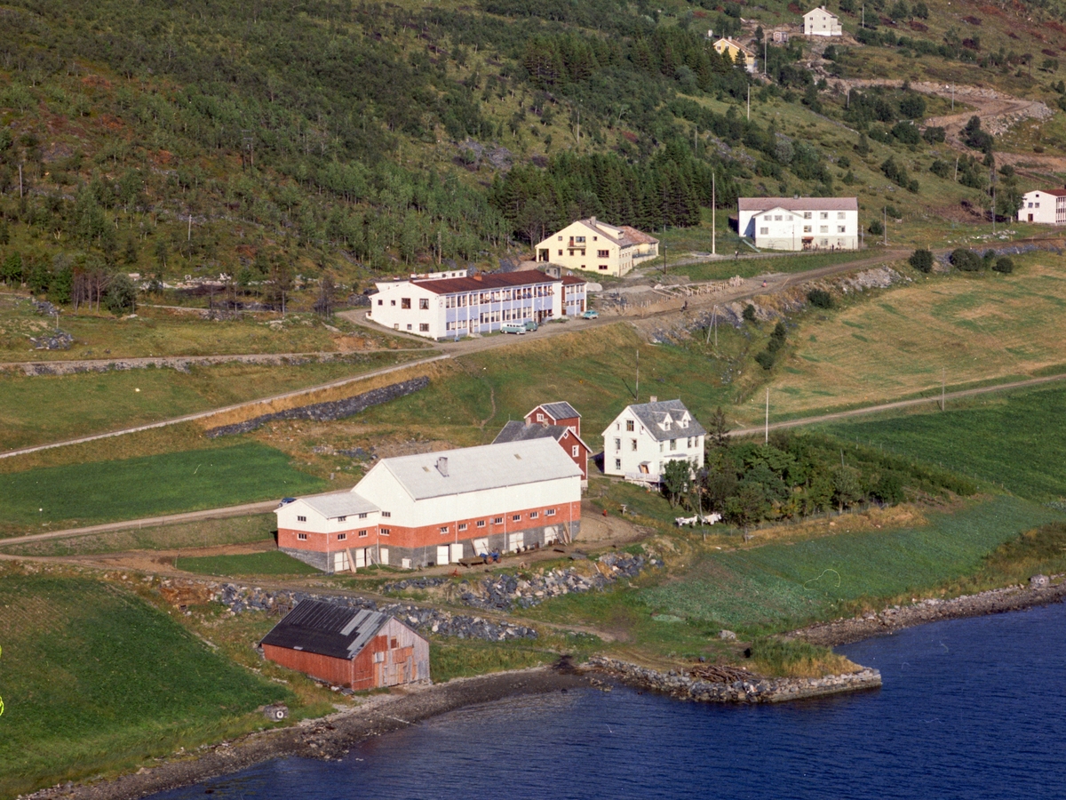Flyfoto fra Trastad i Kvæfjord.