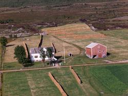 Flyfoto fra Myrland i Godfjord.