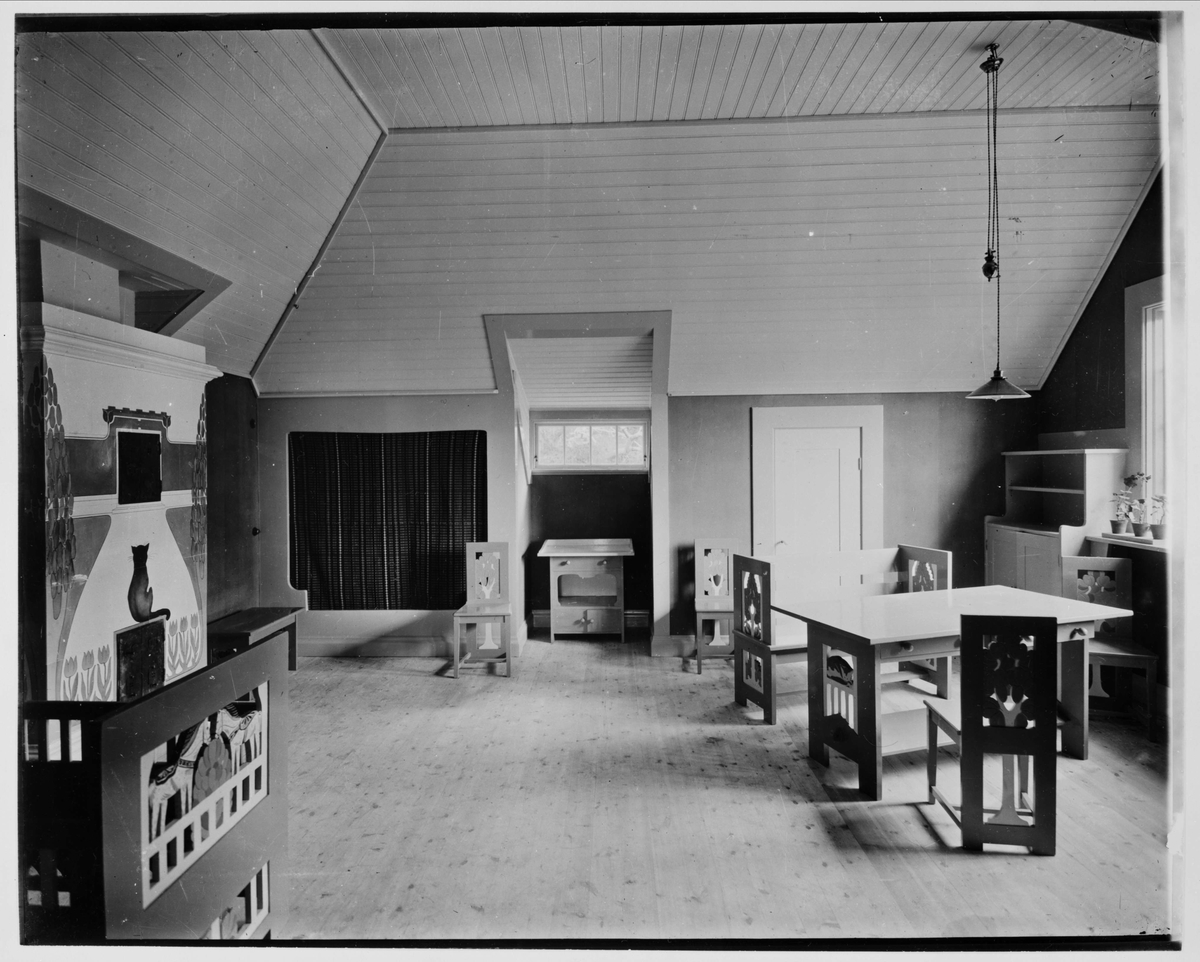 Pressens villa, saltsjöbaden, stockholm. interiör, barnkammare ...
