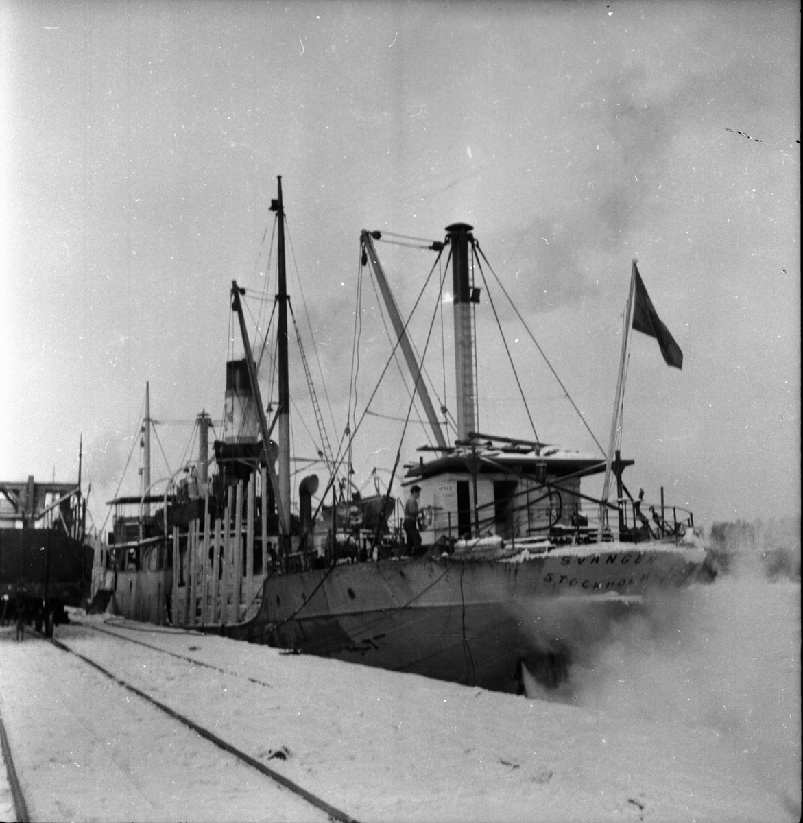 Fartyget SVANGEN, byggd 1918.