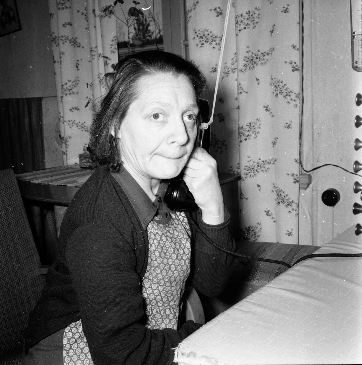 Telefonväxeln i Tönsen.
Mars 1956