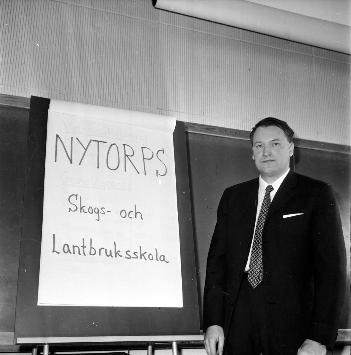 Rektor Birger Andersson på Nytorp,
Kursavslutning,
Juli 1970