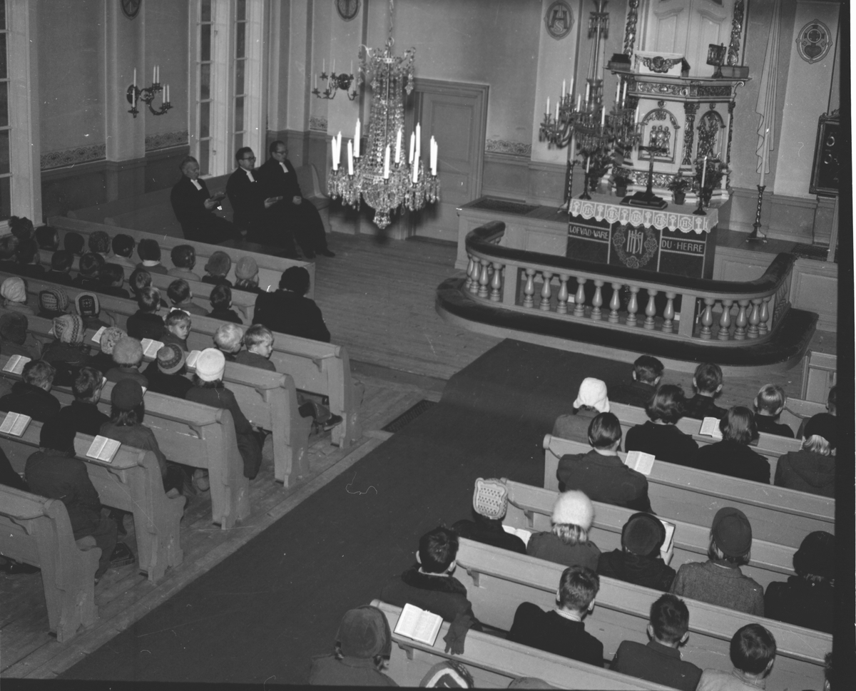 Prostvisitation. Pontén,Humble, Wallén,Broman.
Lingbo Nov. 1953