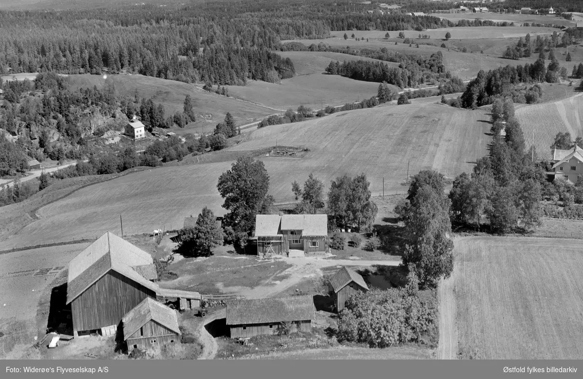 Vestby gård, gnr./bnr.52/1. Spydeberg, flyfoto.