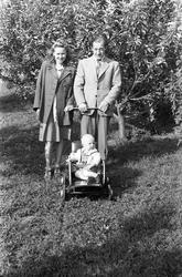 Et uidentifisert foreldrepar og deres barn. Serie på seks bi