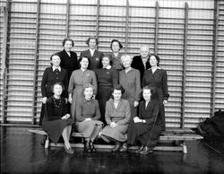 Lillehamme Folkeskole 1957. Lærerpersonalet.  Kvinner.
1. r